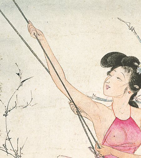 桥东-胡也佛的仕女画和最知名的金瓶梅秘戏图